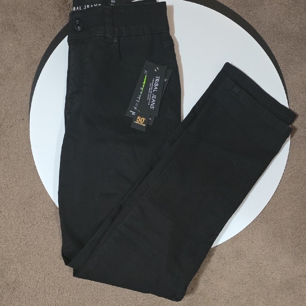 Tribal Women's Slim Black Jeans